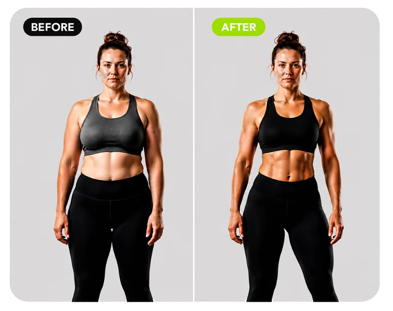 Member before and after a physician-guided wellness program