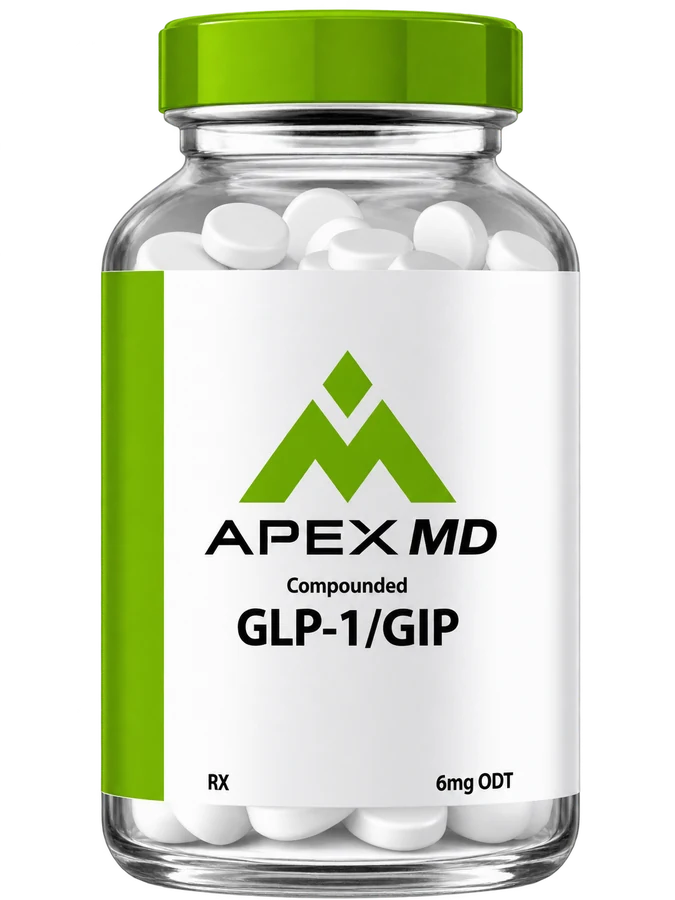 Apex MD compounded GLP-1/GIP oral bottle