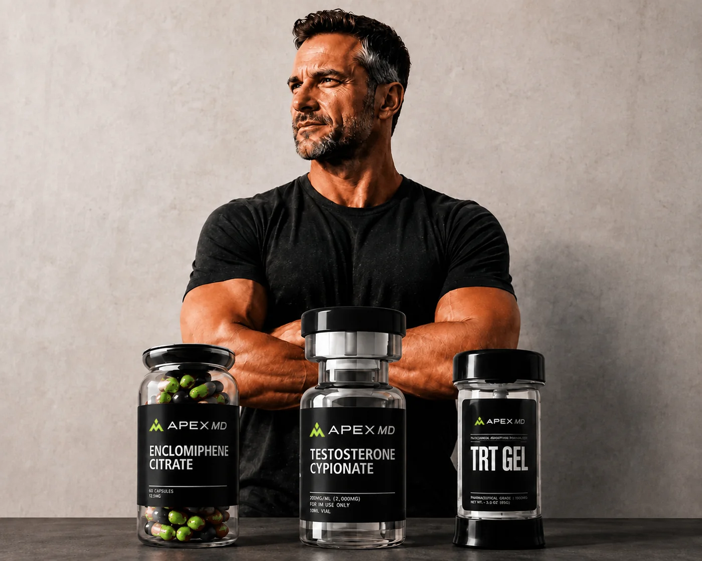 Athletic man in his 40s