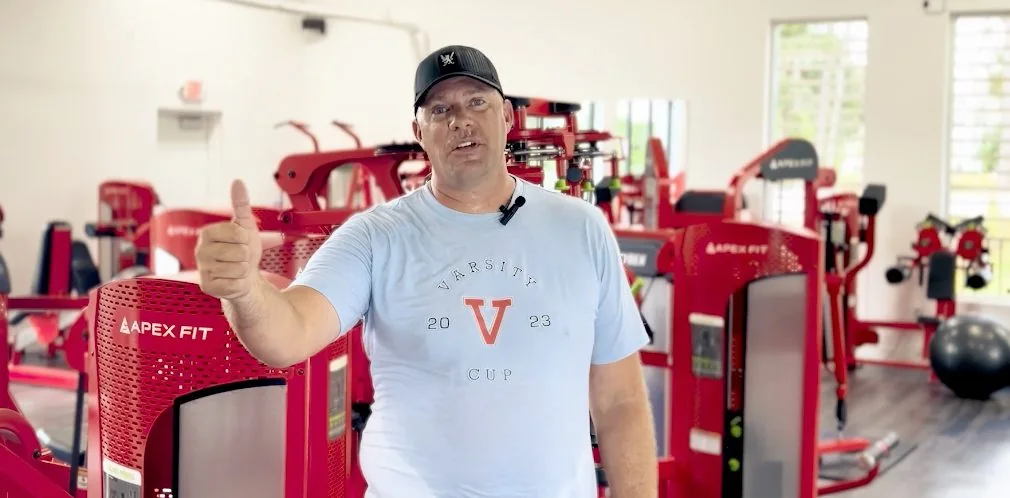 Darick Pope at the gym