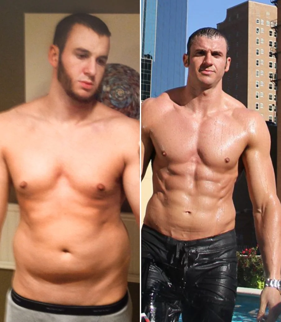 Mitch Banta before and after